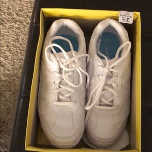 White cheer sneakers size 2 1/2